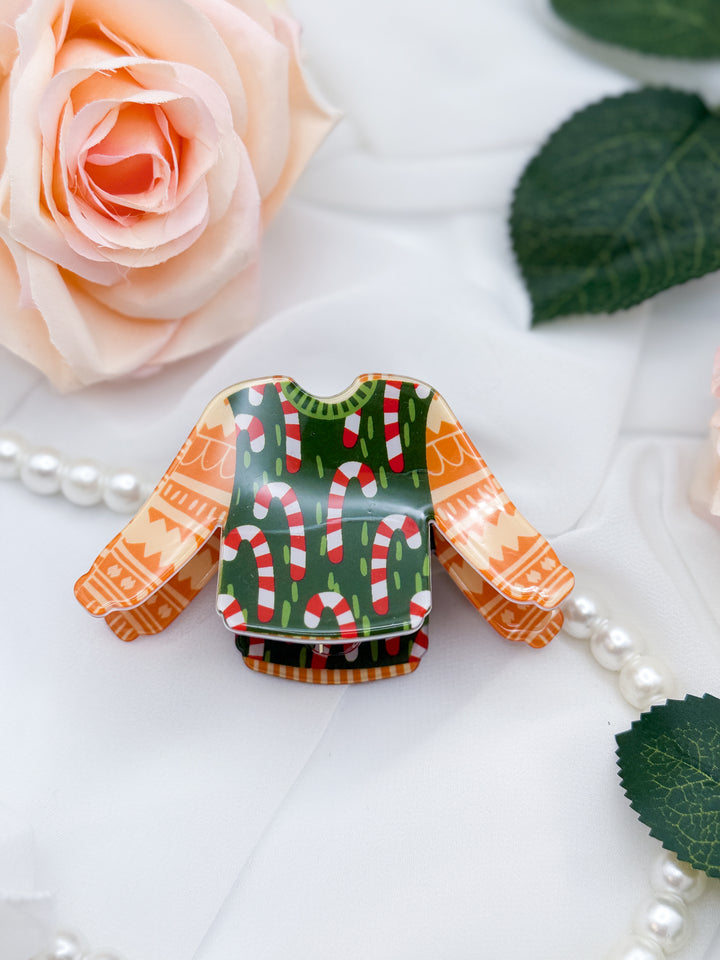 The Holiday Sweater Hair Claw Clip