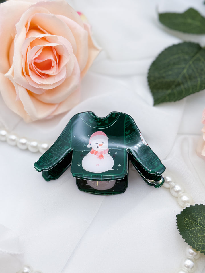 The Holiday Sweater Hair Claw Clip