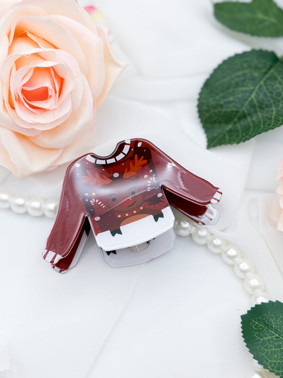 The Holiday Sweater Hair Claw Clip