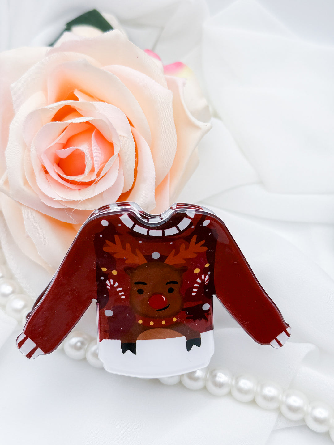 The Holiday Sweater Hair Claw Clip