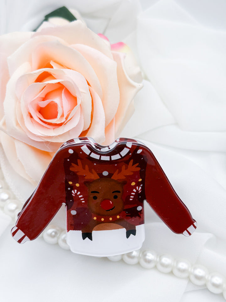 The Holiday Sweater Hair Claw Clip