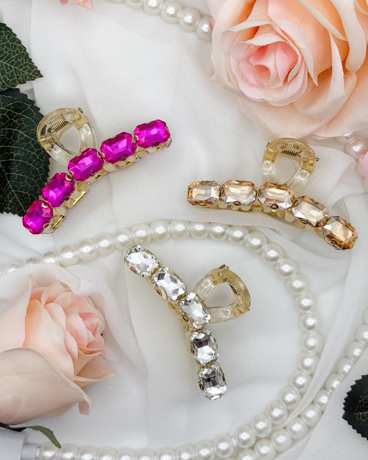 The Juliette Rhinestone Hair Claw Clip