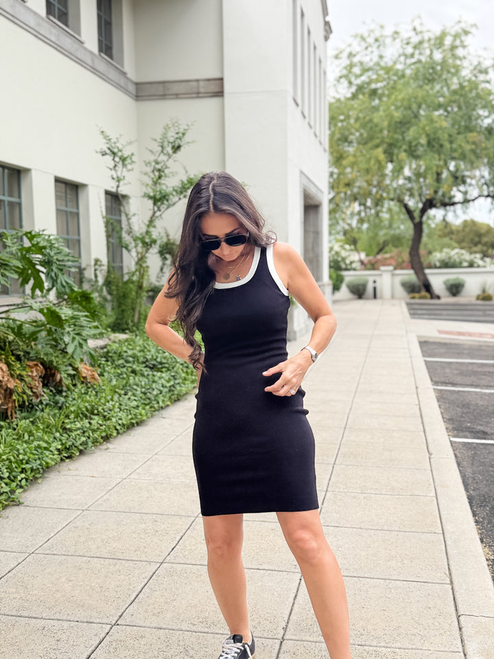 The Isabella Sleeveless Bodycon Sweater Dress