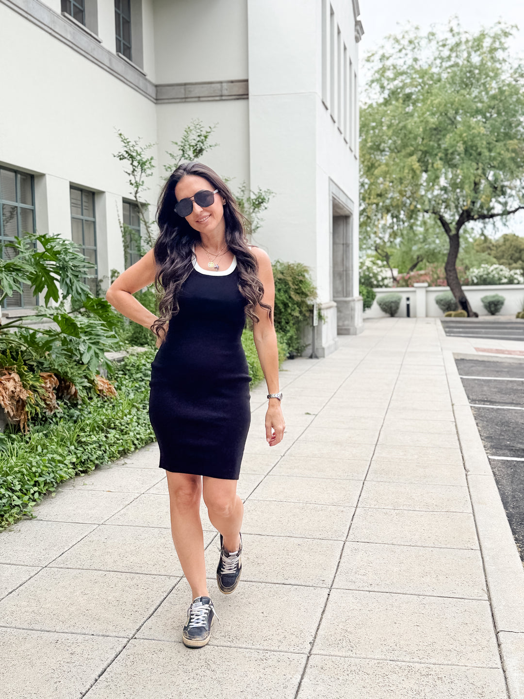 The Isabella Sleeveless Bodycon Sweater Dress