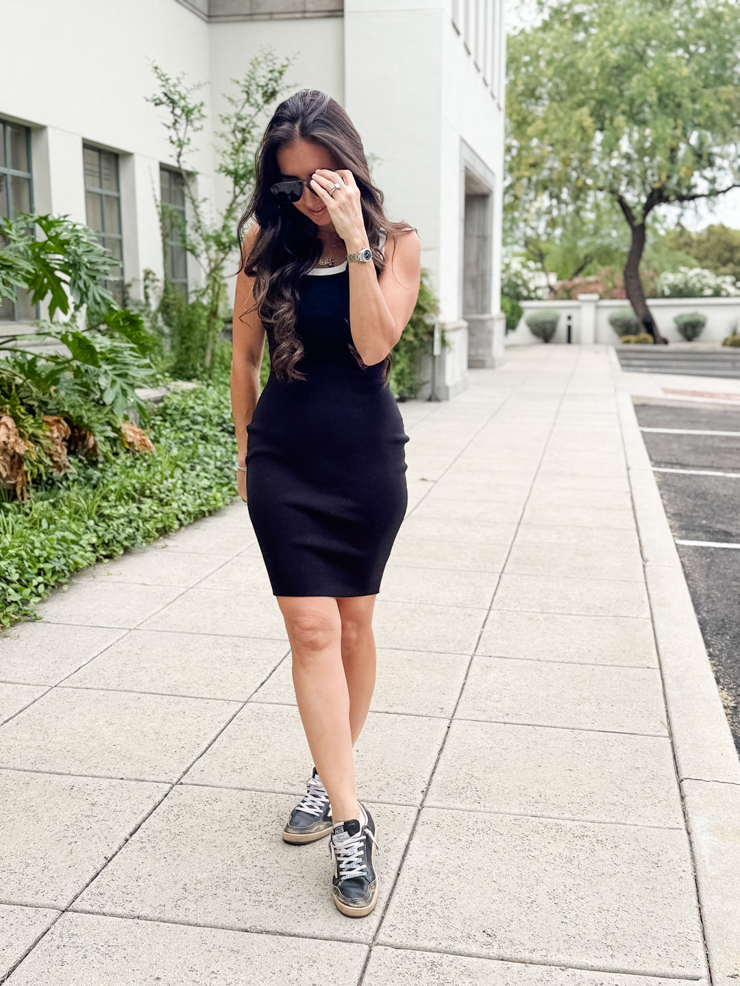 The Isabella Sleeveless Bodycon Sweater Dress