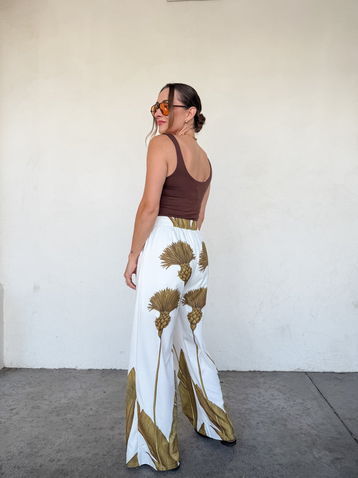 The Nicolette V-Neck Tank - Brown