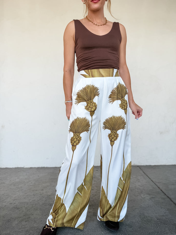 The Nicolette V-Neck Tank - Brown