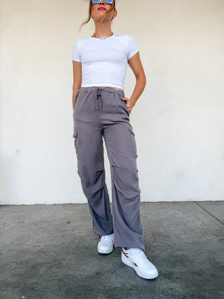 The Maddie Ribbed Tee - White