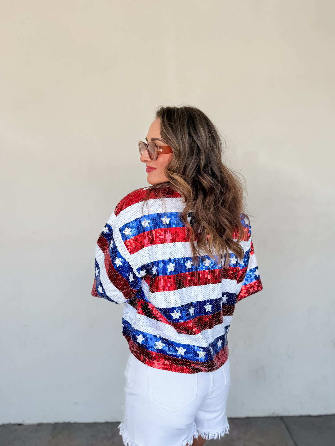 The American Flag Sequin Top