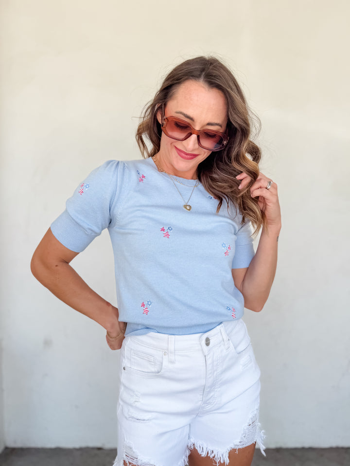 The Star Stitch Knit Top