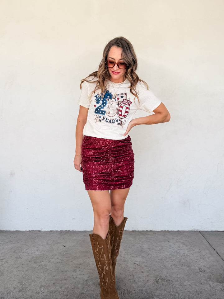The 250 Years Patriotic Graphic Tee