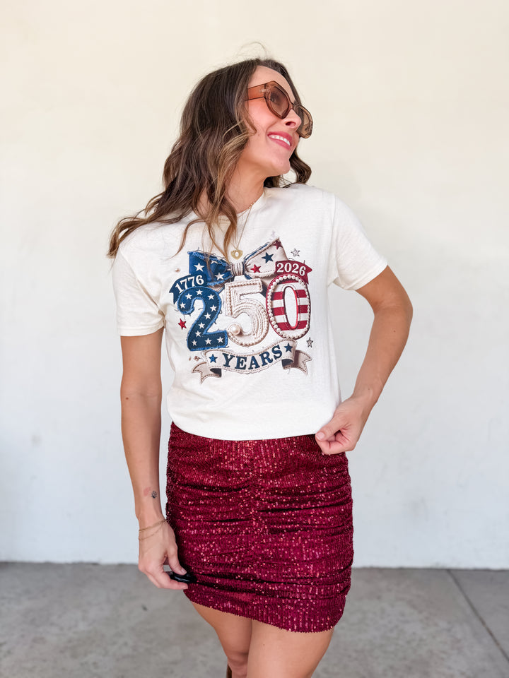 The 250 Years Patriotic Graphic Tee