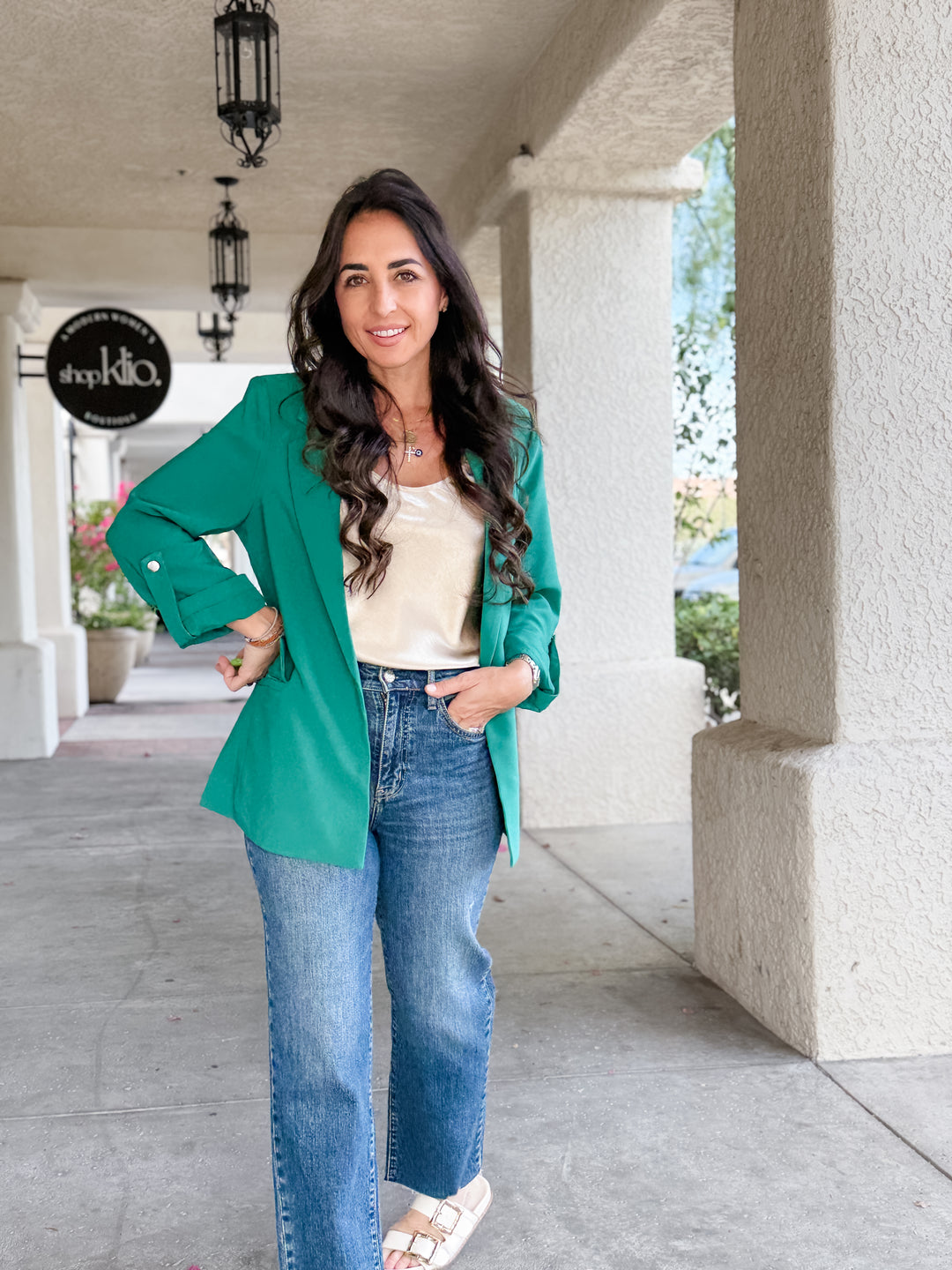 The Tailored Blazer - Emerald