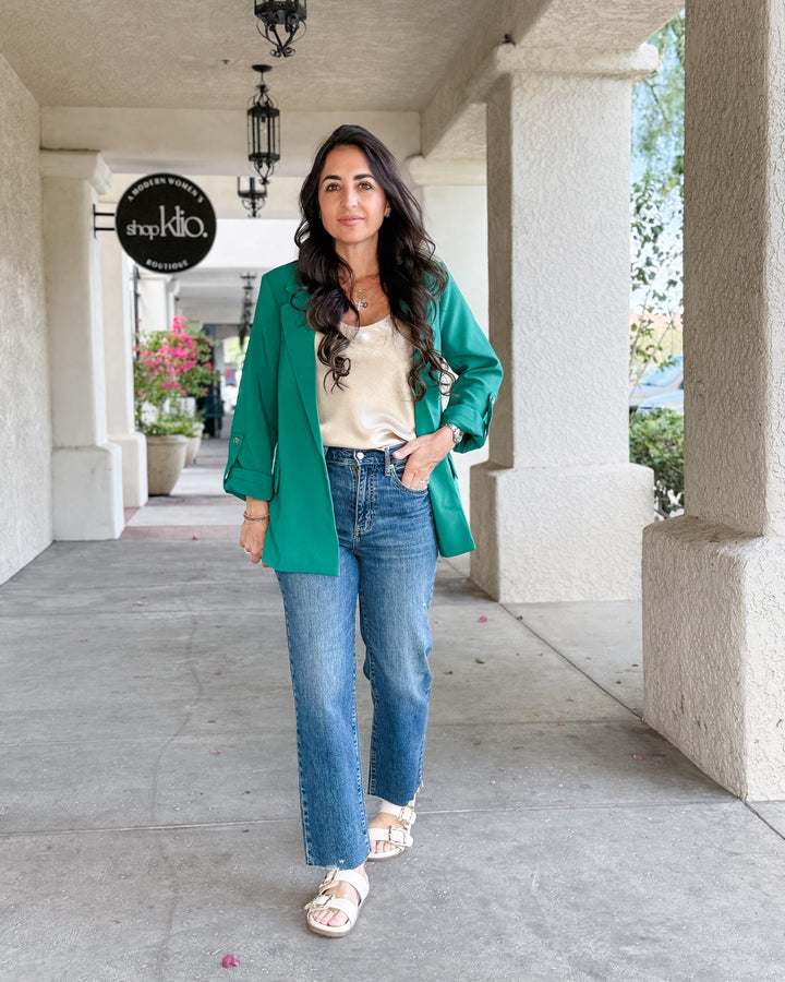 The Tailored Blazer - Emerald