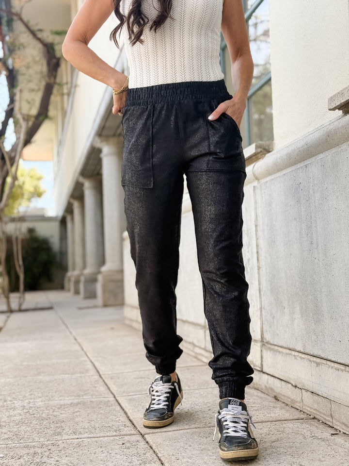 The Sloane Foil Joggers