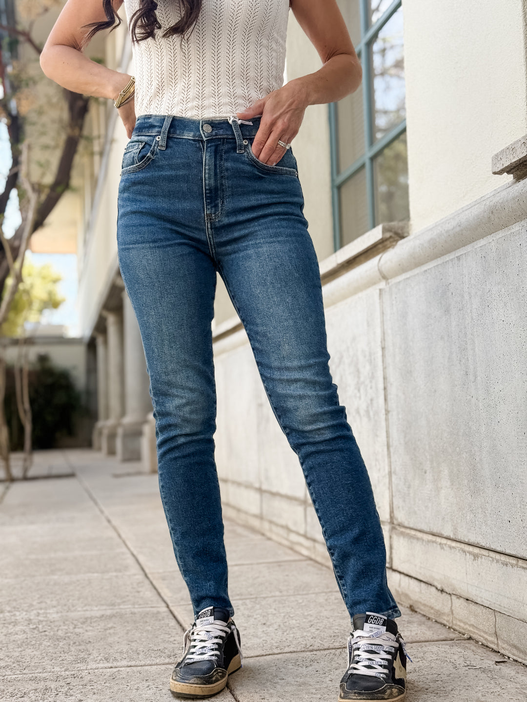 Moneymaker Vintage Skinny In Uptown by Daze Denim