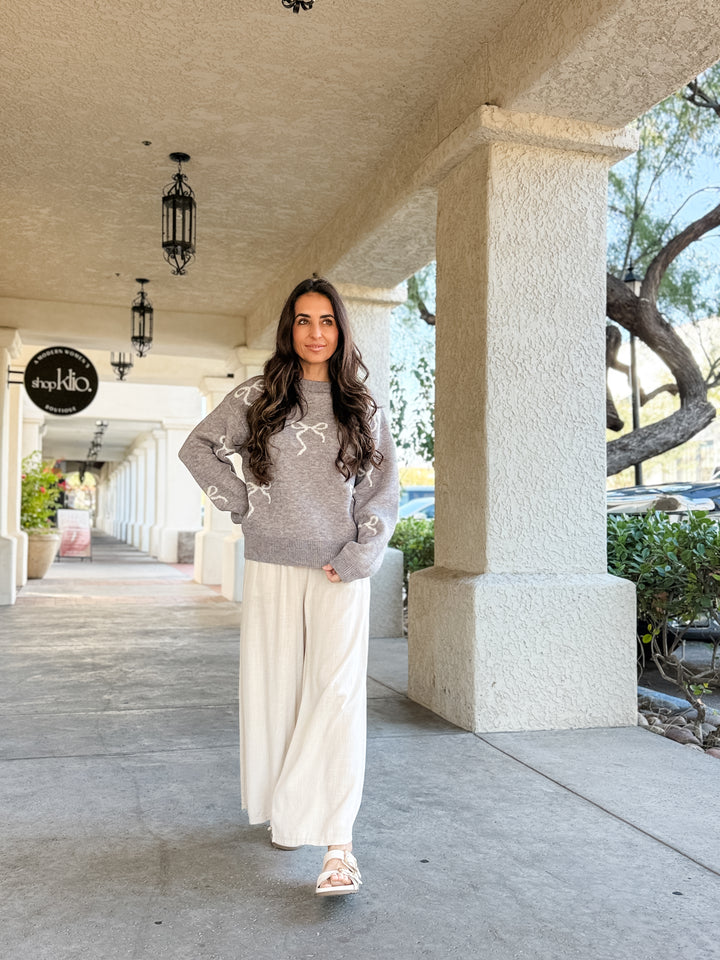 The Caroline Lace Trim Smock Blouse