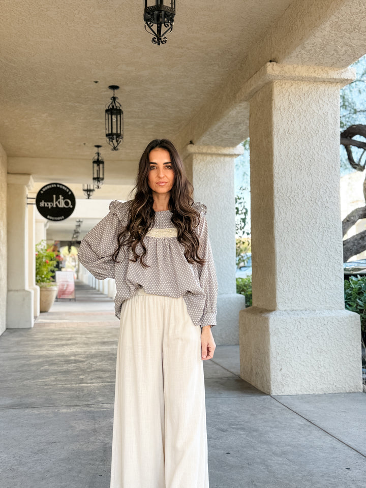 The Molly Daily Linen Pants - Sand Beige