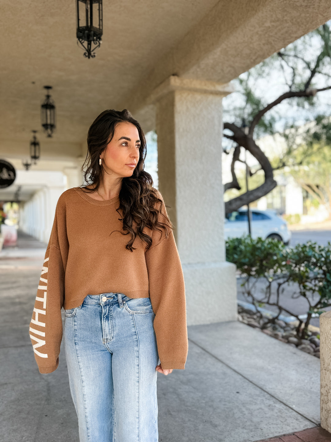 The Love Starts Within Sweater - Mocha