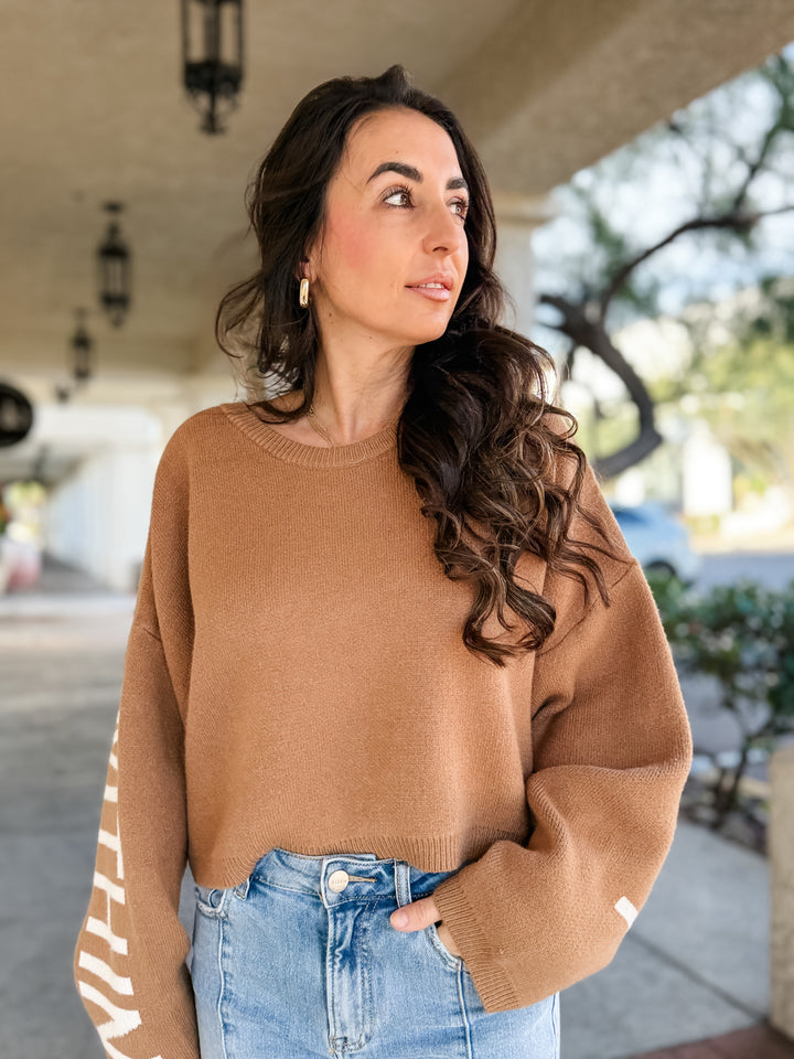 The Love Starts Within Sweater - Mocha