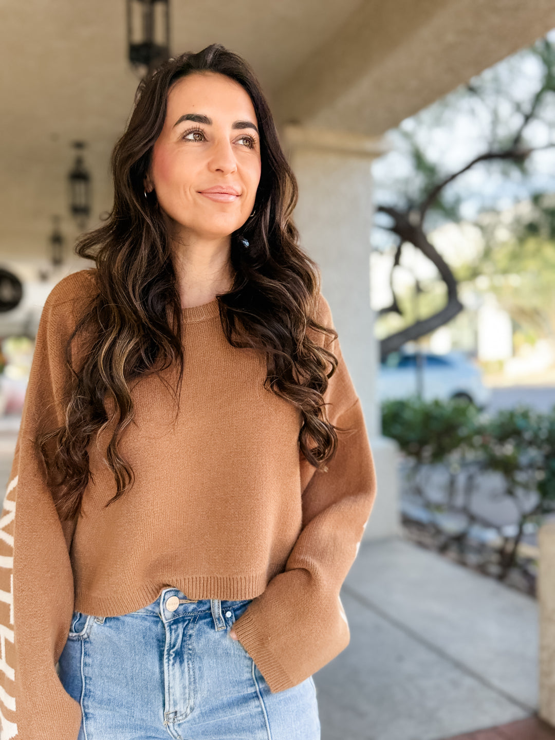 The Love Starts Within Sweater - Mocha