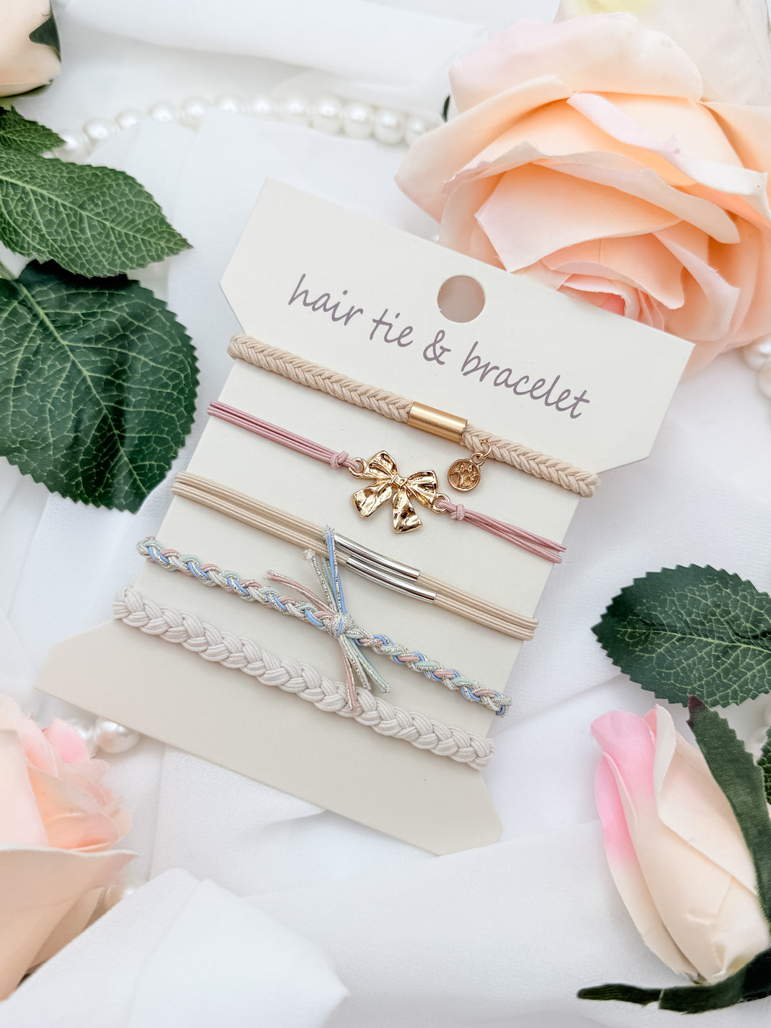 The Everly Hair Elastic Bracelet Set