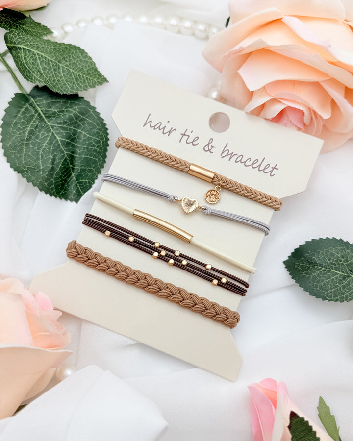 The Everly Hair Elastic Bracelet Set