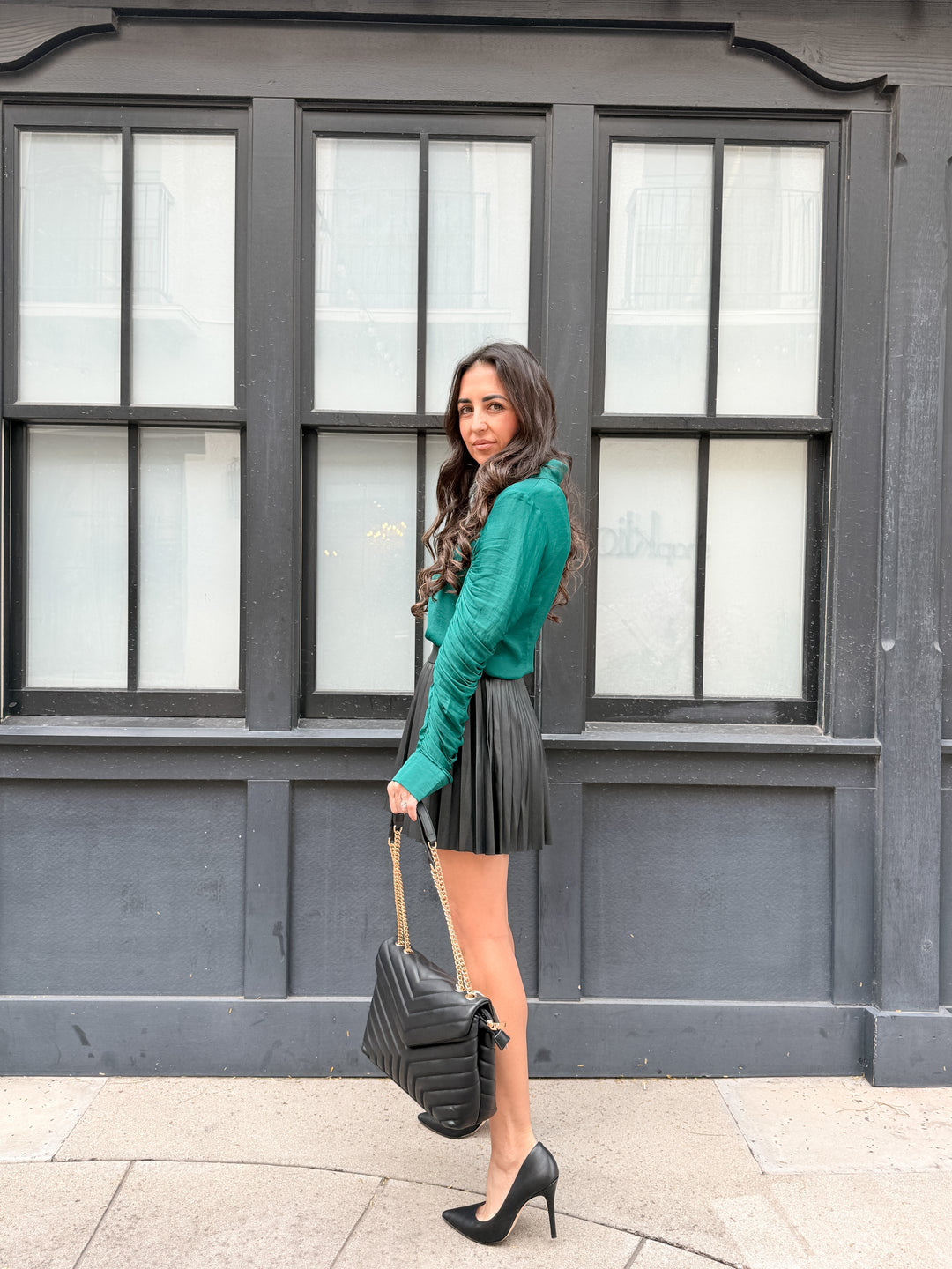 The Celeste Ruched Sleeve Blouse