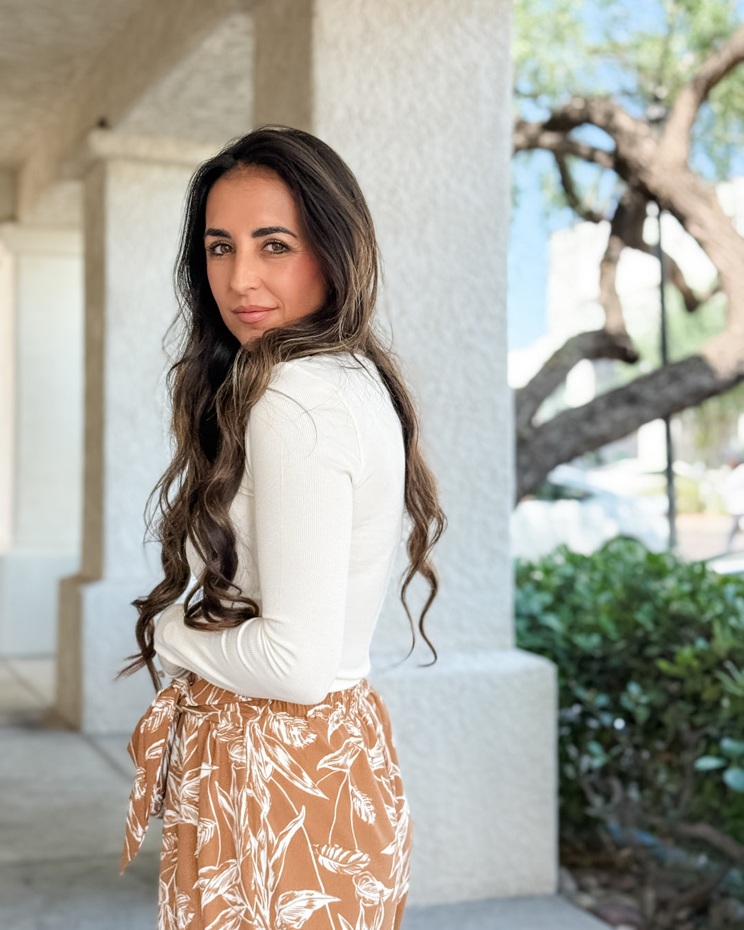 The Emma Long Sleeve Top - White