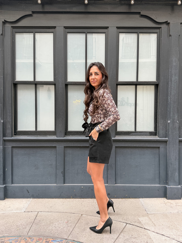 The Ginny Mesh Floral Top