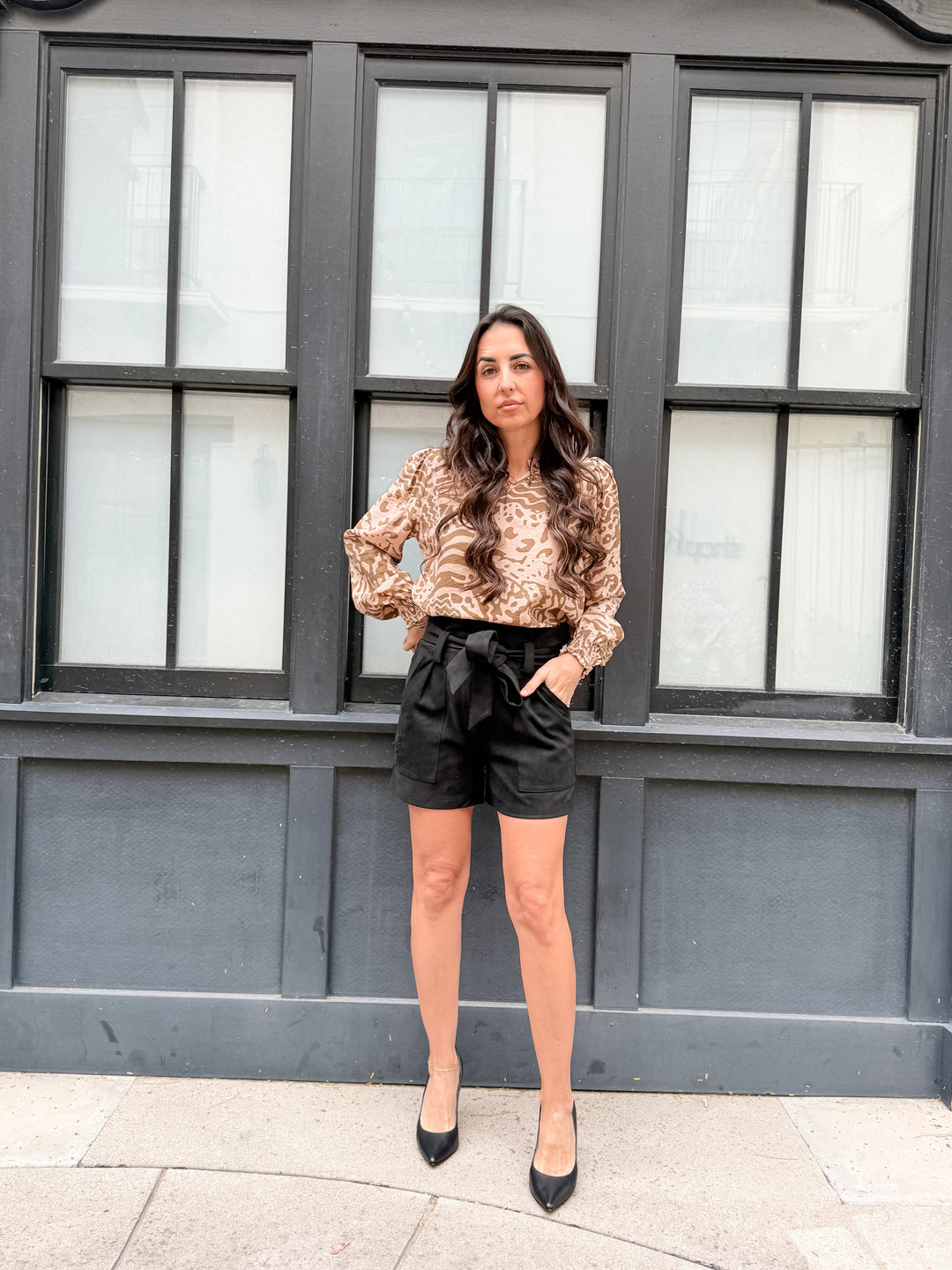 The Daniella Animal Print Blouse