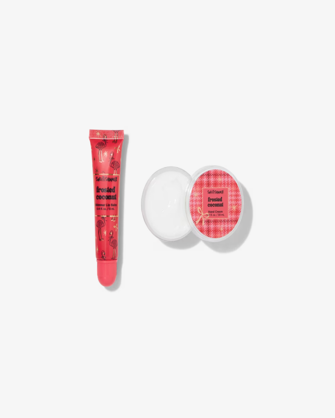 Hand Cream & Shimmer Lip Balm Set