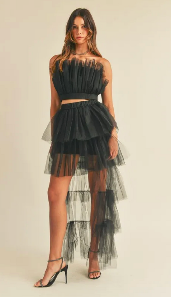 The Audrey Tulle Tube Top
