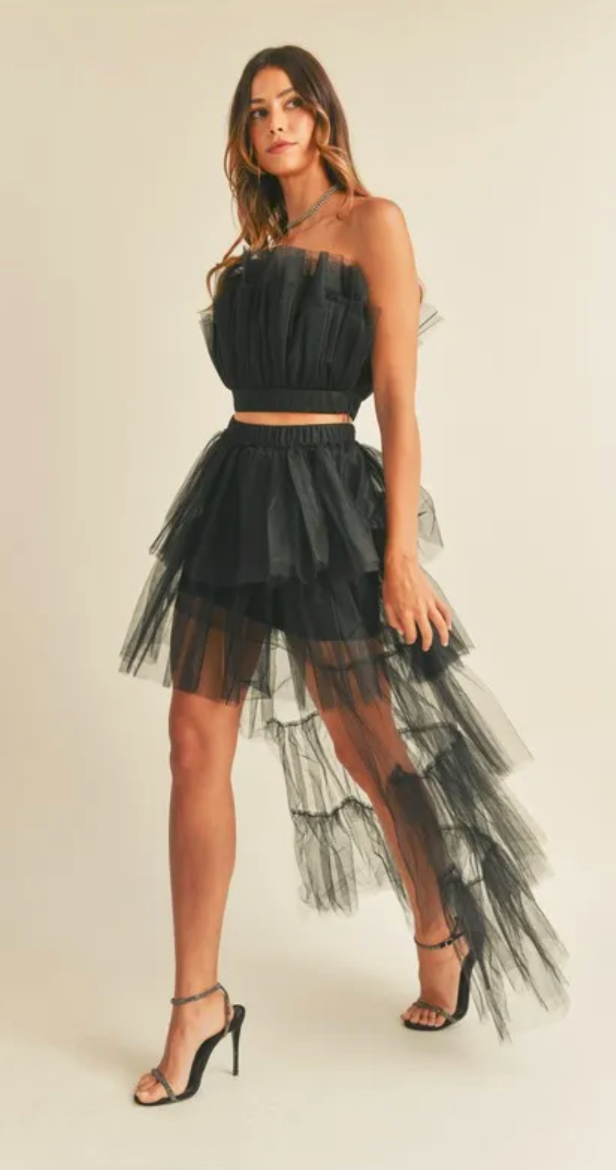 The Audrey Tulle Tube Top