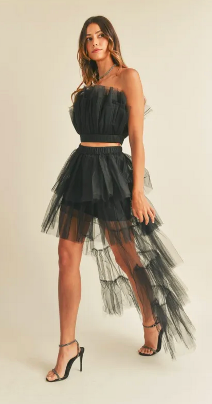 The Audrey Tulle Tube Top