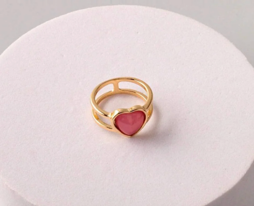 The Rosie Heart Stone Ring