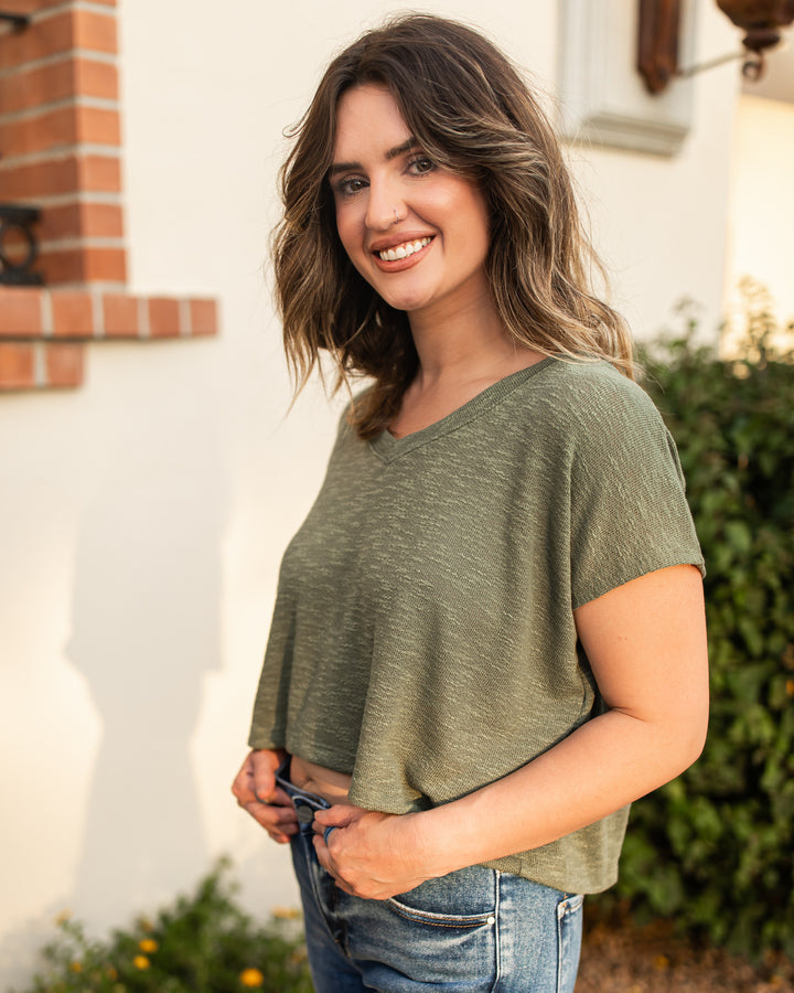 The Rylee V-Neck Lightknit Top