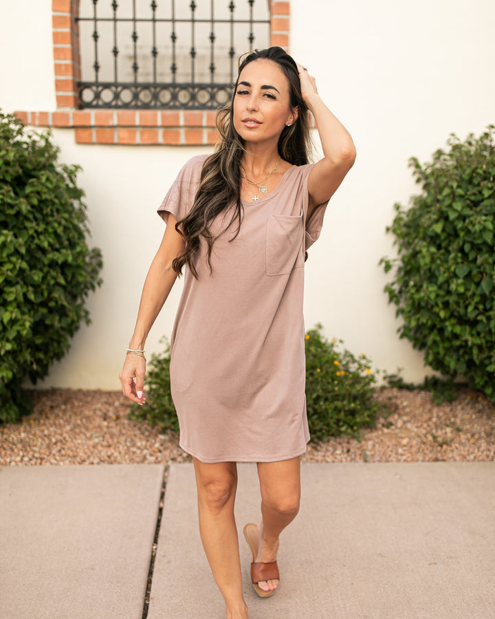 The Natalie Pocket T-Shirt Dress