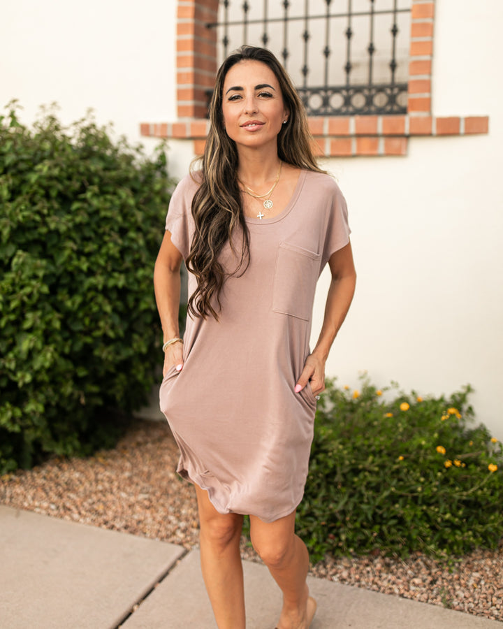 The Natalie Pocket T-Shirt Dress