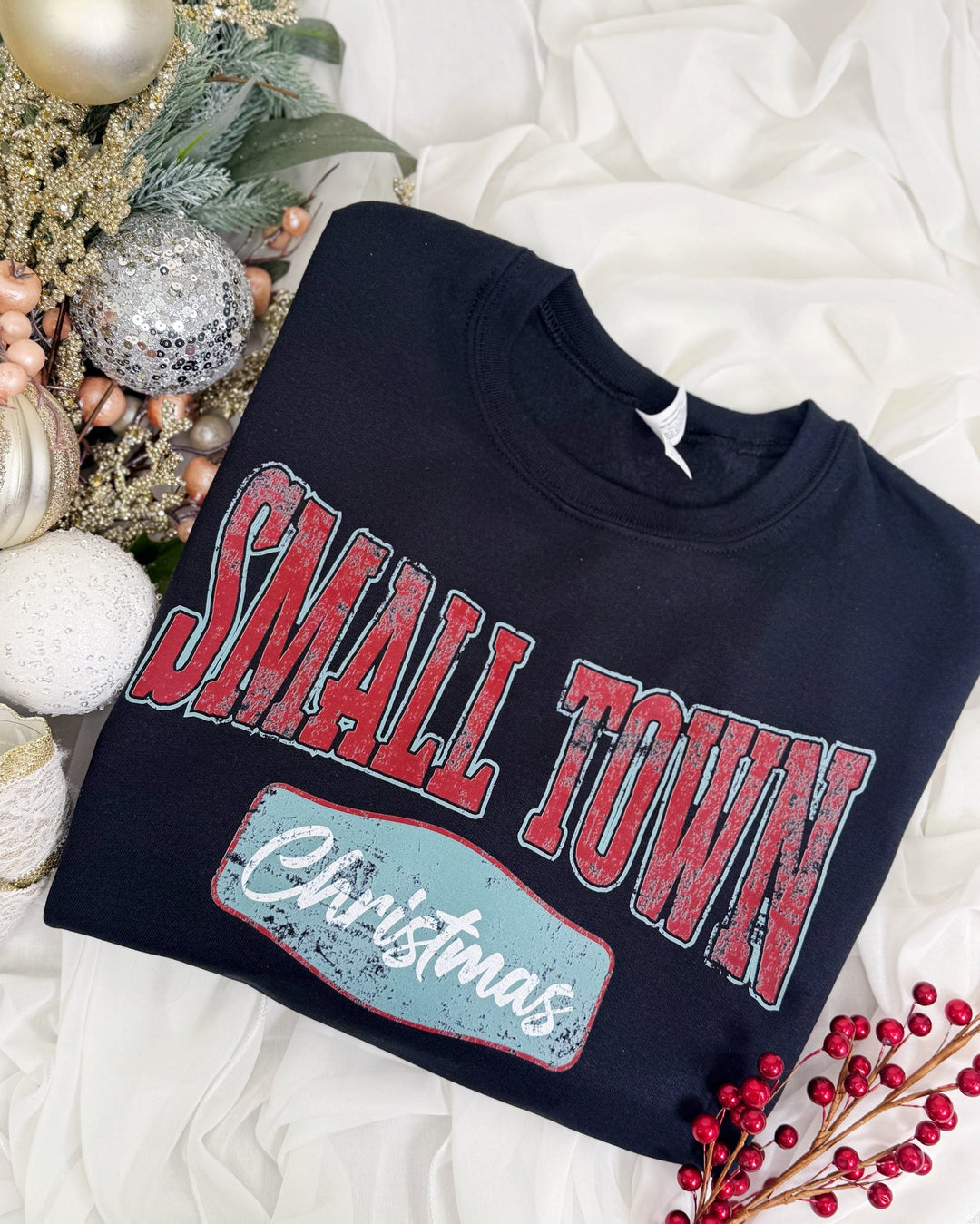 Small Town Christmas Crewneck Sweatshirt